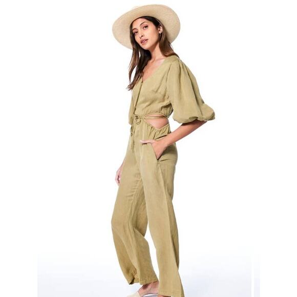 Young Fabulous & Broke Sequoia Jumpsuit Cactus Green Small - Picture 1 of 9